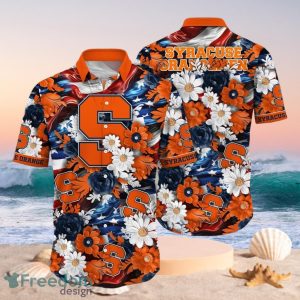 NCAA Syracuse Orange Design Logo Gift For Fan Independence Day Hawaii Shirt Full Over Print