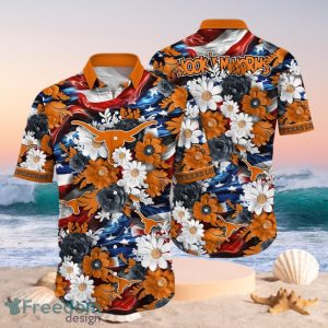 NCAA Texas Longhorns Design Logo Gift For Fan Independence Day Hawaii Shirt Full Over Print
