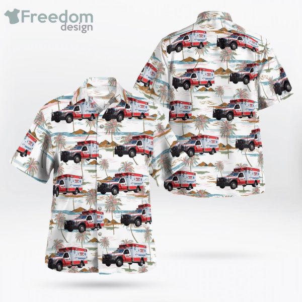 Nanuet New York Nanuet Ems Ford Horton Ambulance Hawaiian Shirt