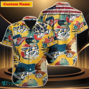 Nashville Predators NHL Custom Name Hawaiian Shirt For Men Women Special Gift For Fan