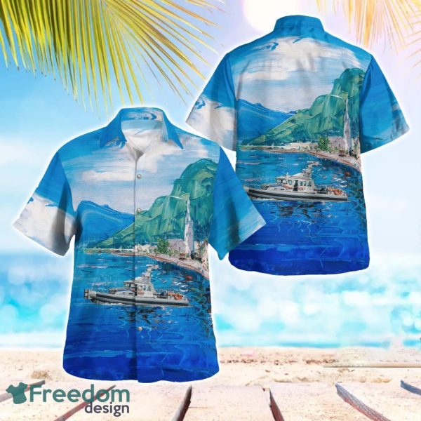 Nassau County Police Department Boat Hawaiian Shirt Beach Summer Shirt