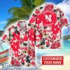Nebraska Cornhuskers Aloha 3D Hawaiian Shirt Flower Sport Team Beach Shirt Custom Name