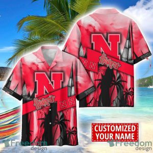 Nebraska Cornhuskers Hawaii Shirt Custom Name Sports Team Beach Shirt