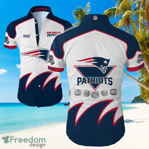 New England Patriots Bì Logo Hawaiian Summer Beach Shirt Full Print