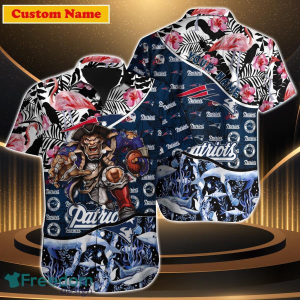New England Patriots NFL Custom Name Hawaiian Shirt Best Gift For Men Women