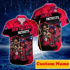 New England Patriots NFL Custom Name Hawaiian Shirt For Men And Women Great Gift For True Fans