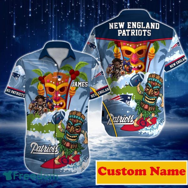 New England Patriots NFL Custom Name Hawaiian Shirt For Men And Women Style Gift For Real Fans