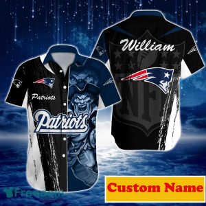New England Patriots NFL Custom Name Hawaiian Shirt For Men Women Best Gift For Real Fans