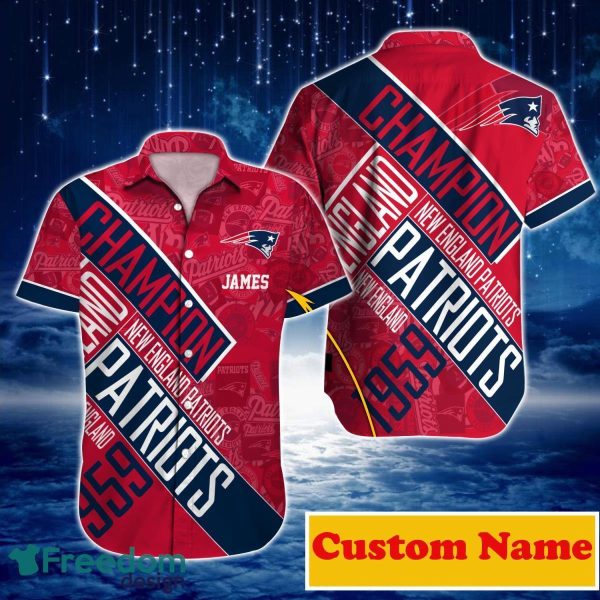 New England Patriots NFL Custom Name Hawaiian Shirt For Men Women Gift For Real Fans