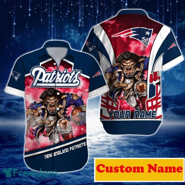 New England Patriots NFL Custom Name Hawaiian Shirt For Men Women Great Gift For Real Fans