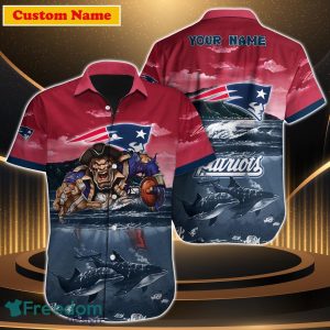 New England Patriots NFL Custom Name Hawaiian Shirt For Men Women Special Gift For Real Fan