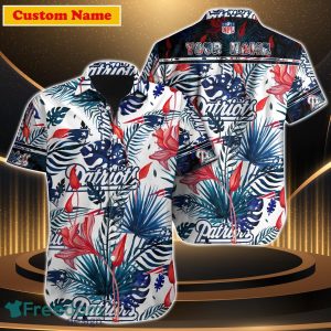 New England Patriots NFL Custom Name Hawaiian Shirt Gift For Men Women