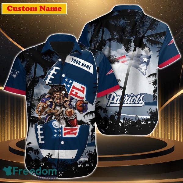 New England Patriots NFL Custom Name Hawaiian Shirt Special Great Gift For Men Women