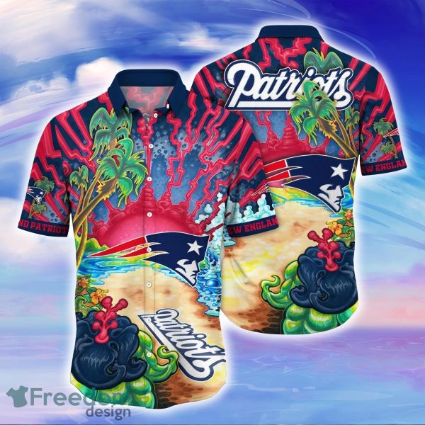 New England Patriots NFL Flower Hawaiian Shirt For Men Women Best Gift For Fans