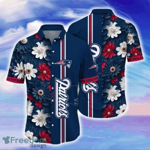 New England Patriots NFL Flower Hawaiian Shirt For Men Women Gift For Fans