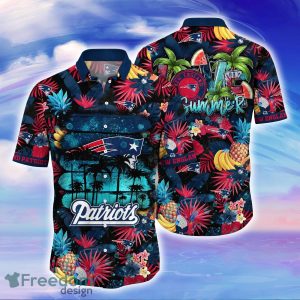 New England Patriots NFL Flower Hawaiian Shirt For Men Women Great Gift For Fans
