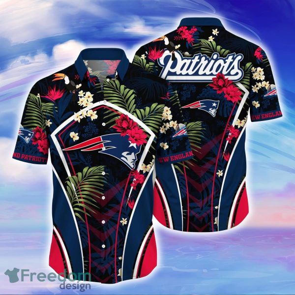 New England Patriots NFL Flower Hawaiian Shirt Special Gift For Men Women  Fans
