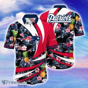 New England Patriots NFL Flower Hawaiian Shirt Style Gift For Men Women Fans