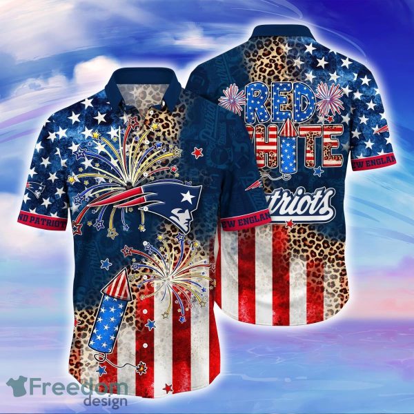 New England Patriots NFL Hawaiian Shirt Independence Day Shirt For Fans