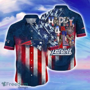 New England Patriots NFL Hawaiian Shirt Independence Day Shirt For Men Women