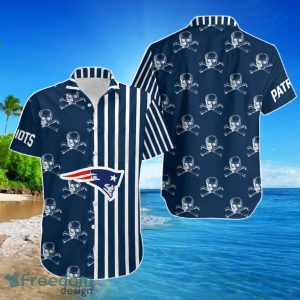 New England Patriots Stripes And Skull Hawaii Shirt For Men Women