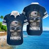 New England Patriots Sugar Skull NFL Gift For Fan Hawaiian Shirt For Men Women