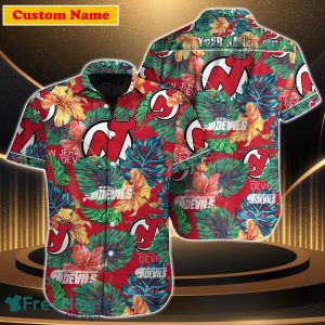 New Jersey Devils NHL Custom Name Hawaiian Shirt For Men Women Gift For Fan