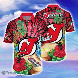 New Jersey Devils NHL Flower Hawaiian Shirt For Men Women Best Gift For Fans