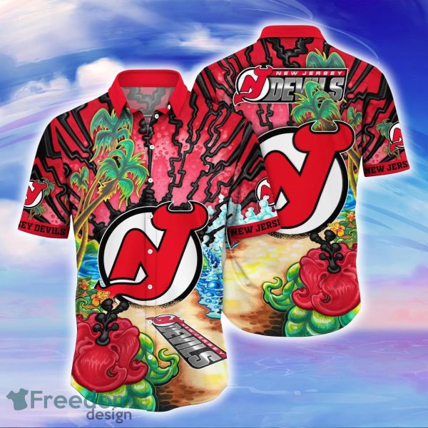 New Jersey Devils NHL Flower Hawaiian Shirt For Men Women Best Gift For Fans
