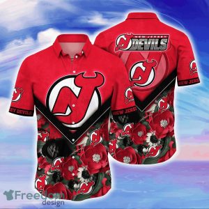 New Jersey Devils NHL Flower Hawaiian Shirt For Men Women Best Gift For Real Fans