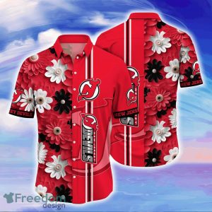 New Jersey Devils NHL Flower Hawaiian Shirt For Men Women Gift For Fans