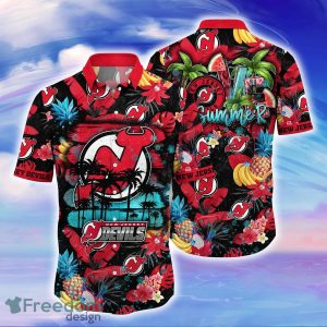 New Jersey Devils NHL Flower Hawaiian Shirt For Men Women Great Gift For Fans