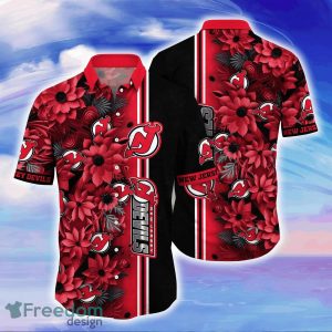 New Jersey Devils NHL Flower Hawaiian Shirt For Men Women Great Gift For Real Fans