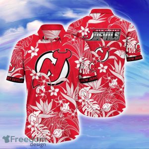 New Jersey Devils NHL Flower Hawaiian Shirt For Men Women Impressive Gift For Fans