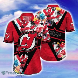 New Jersey Devils NHL Flower Hawaiian Shirt Gift For Men Women Fans