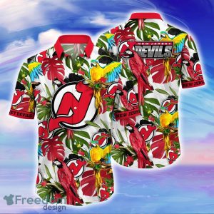 New Jersey Devils NHL Flower Hawaiian Shirt Great Gift For Fans