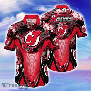 New Jersey Devils NHL Flower Hawaiian Shirt Impressive Gift For Men Women Fans