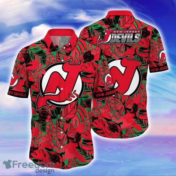 New Jersey Devils NHL Flower Hawaiian Shirt Special Gift For Fans
