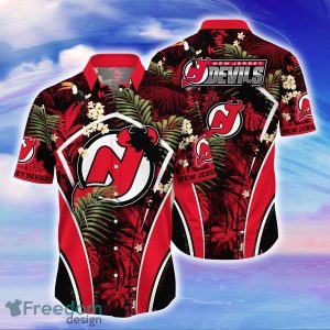 New Jersey Devils NHL Flower Hawaiian Shirt Special Gift For Men Women  Fans
