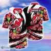 New Jersey Devils NHL Flower Hawaiian Shirt Style Gift For Men Women Fans