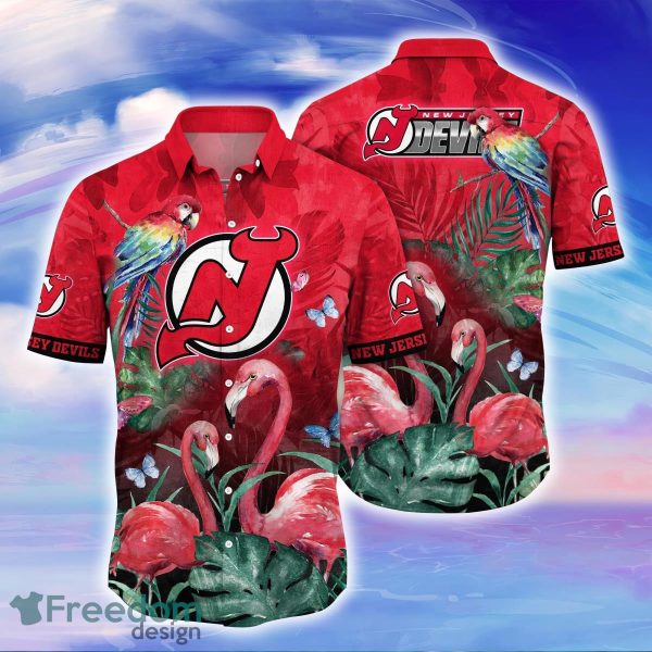 New Jersey Devils NHL Flower Hawaiian Shirt Unique Gift For Men Women Fans