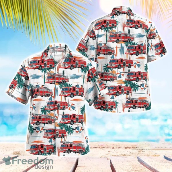 New Jersey Hackensack Fire Department Tropical 3D Hawaiian Shirt Gift For Summer