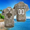 New Orleans Saints Camouflage Veteran 3D Personalized Hawaiian Shirt For Men Women