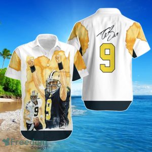 New Orleans Saints Drew Brees Winner Flame Hawaiian Shirt For Men Women