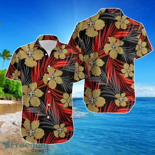 New Orleans Saints Flower Hawaiian Shirt For Men Women