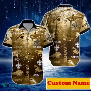 New Orleans Saints NFL Custom Name Hawaiian Shirt For Men And Women Best Gift For Fans