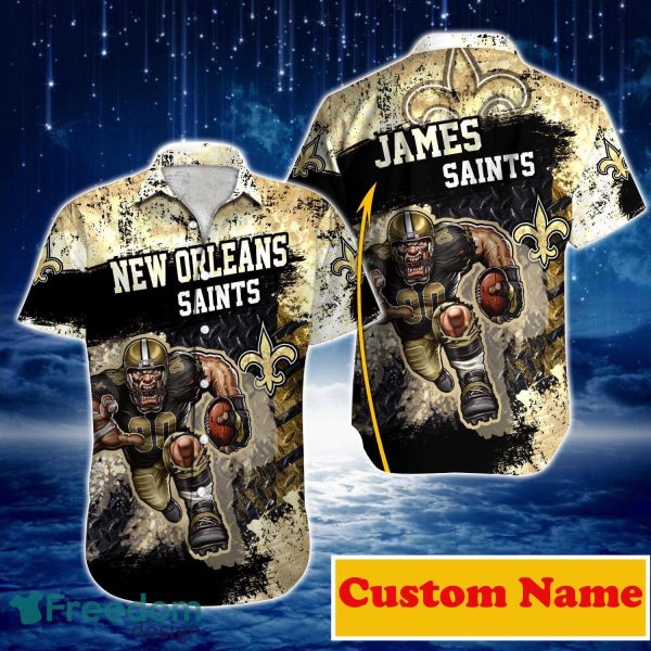 New Orleans Saints NFL Custom Name Hawaiian Shirt For Men And Women Great Gift For True Fans