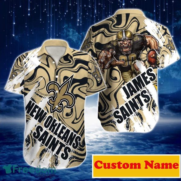 New Orleans Saints NFL Custom Name Hawaiian Shirt For Men And Women Special Gift For True Fans