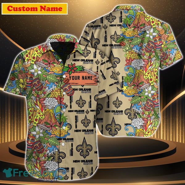 New Orleans Saints NFL Custom Name Hawaiian Shirt For Men Women Great Gift For Fan
