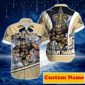 New Orleans Saints NFL Custom Name Hawaiian Shirt For Men Women Great Gift For Real Fans